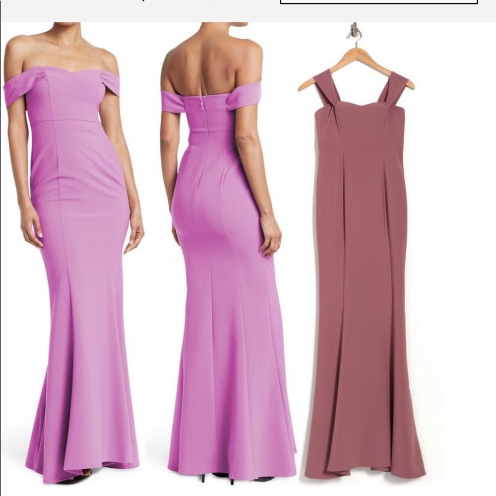 LIKELY Mauve Gown NWT